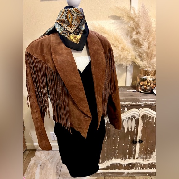 Vintage Western Genuine leather Fringe jacket - Picture 2 of 8